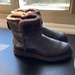 Leather UGG boots